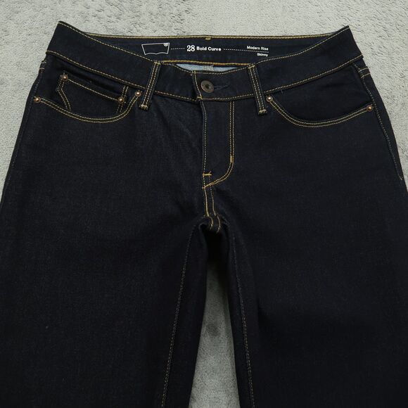 Levi's Jeans Women's Size 28 Blue Mid-Rise Bold Curve Skinny Denim 31" Inseam - Picture 13 of 16